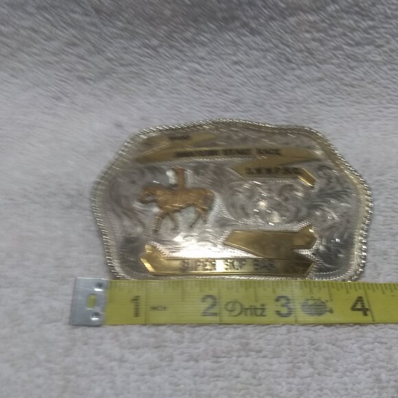 1990 Amateur Stake Race S.W.W.P.H.C Super Skip Bar Trophy Buckle Excellent  !! main image 6